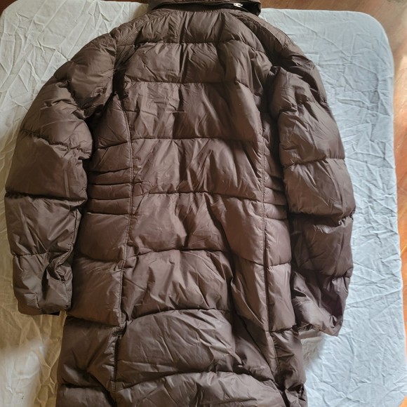 Mountain Hard Wear Brown Long Trench Down Puffer Coat - XS - Picture 5 of 11